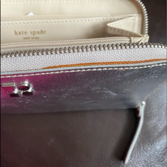 Kate spade tarrytown metallic silver wallet - Picture 11 of 13